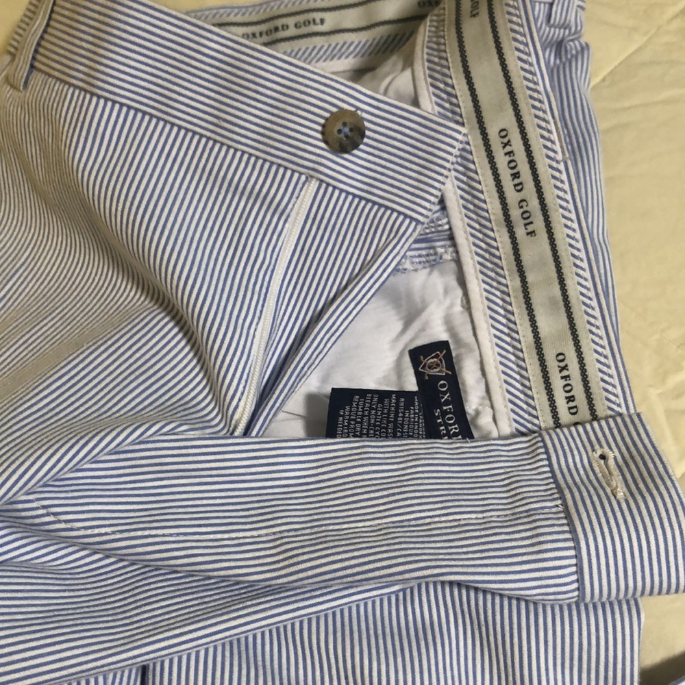 Oxford Golf pants blue/white pin stripe
